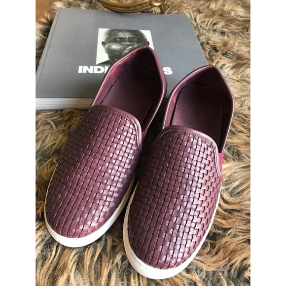 Wine | Vince Camuto Weaves Woven Slip on Sneaker - Picture 2 of 8